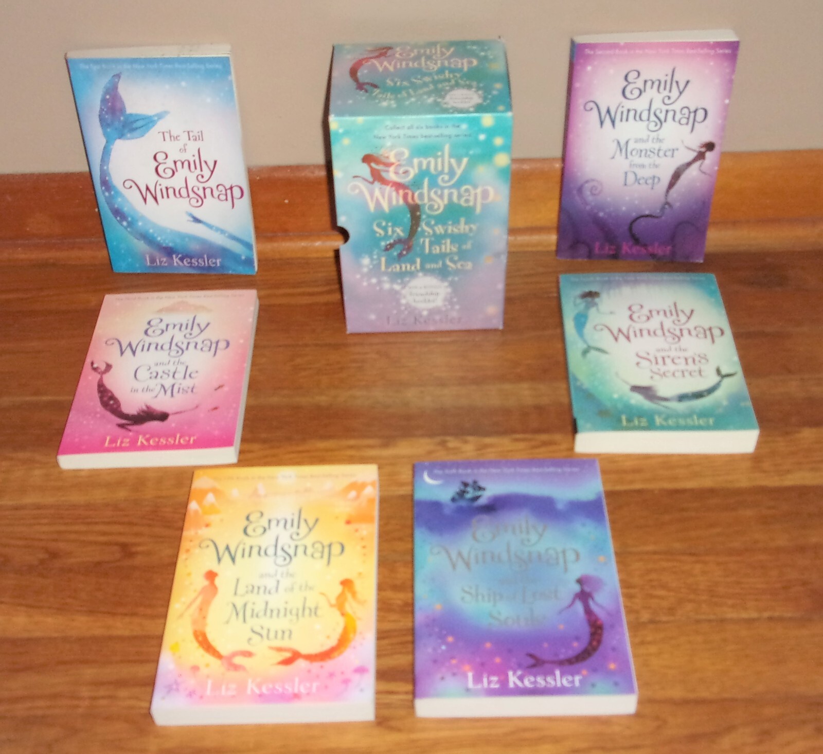 EMILY WINDSNAP-Six Swishy Tails of Land & Sea-6 Book Box Set-Kessler-SUPERB 1st!