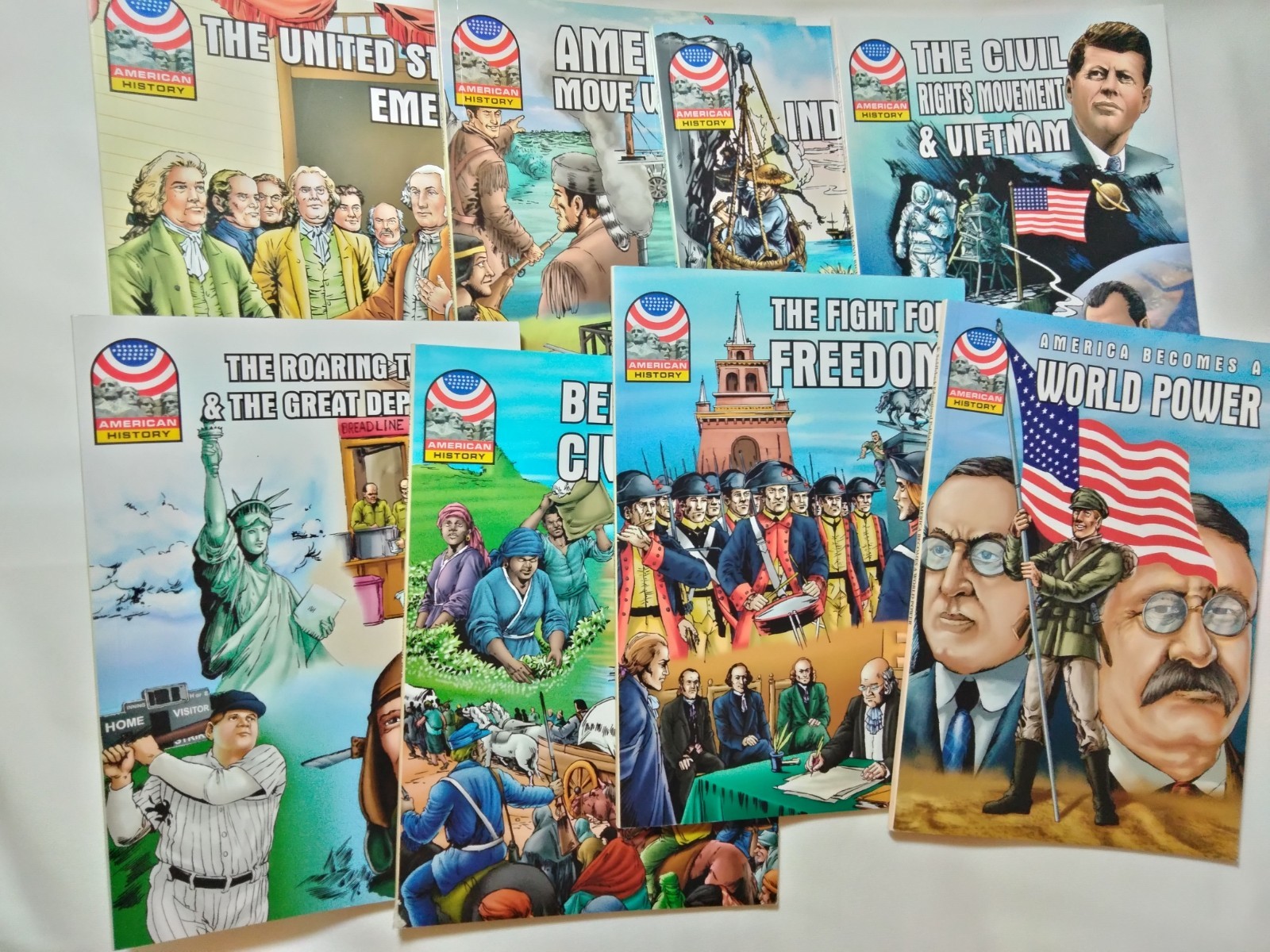 American History Saddleback Educational Publishing Children’s Graphic Novel LOT