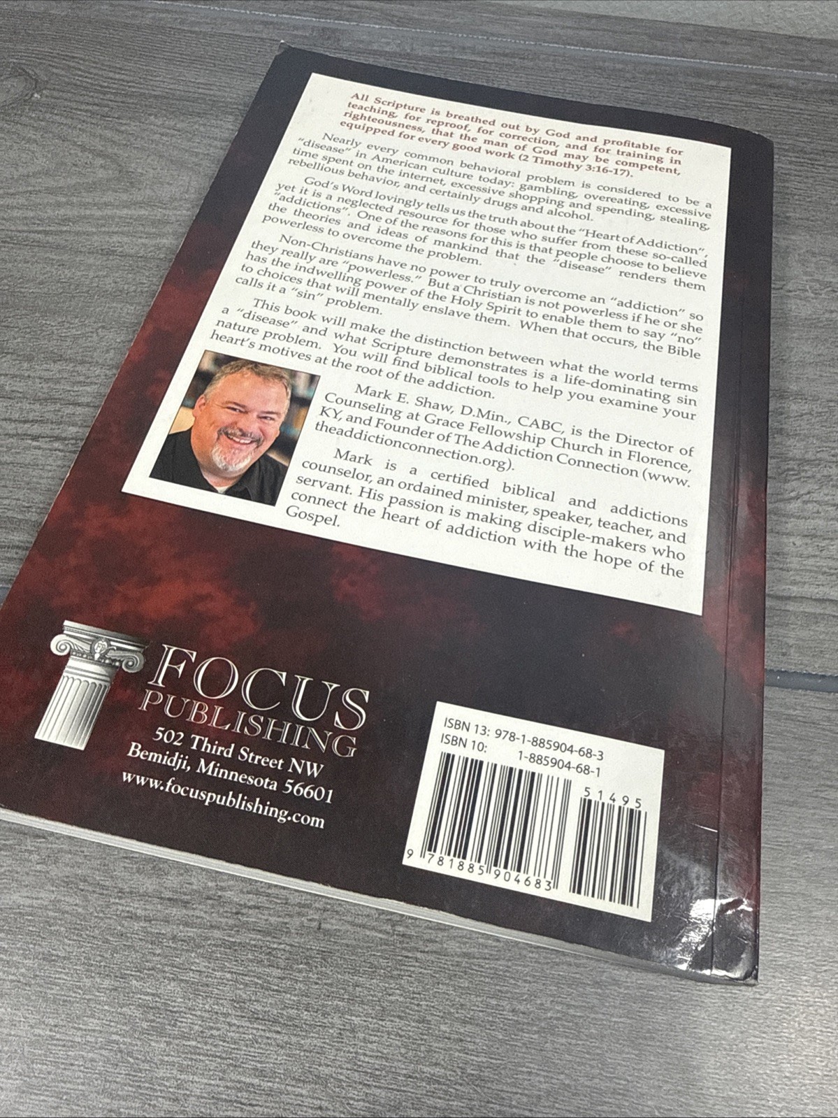 Heart of Addiction A Biblical Perspective by Mark E. Shaw Paperback Book Edition