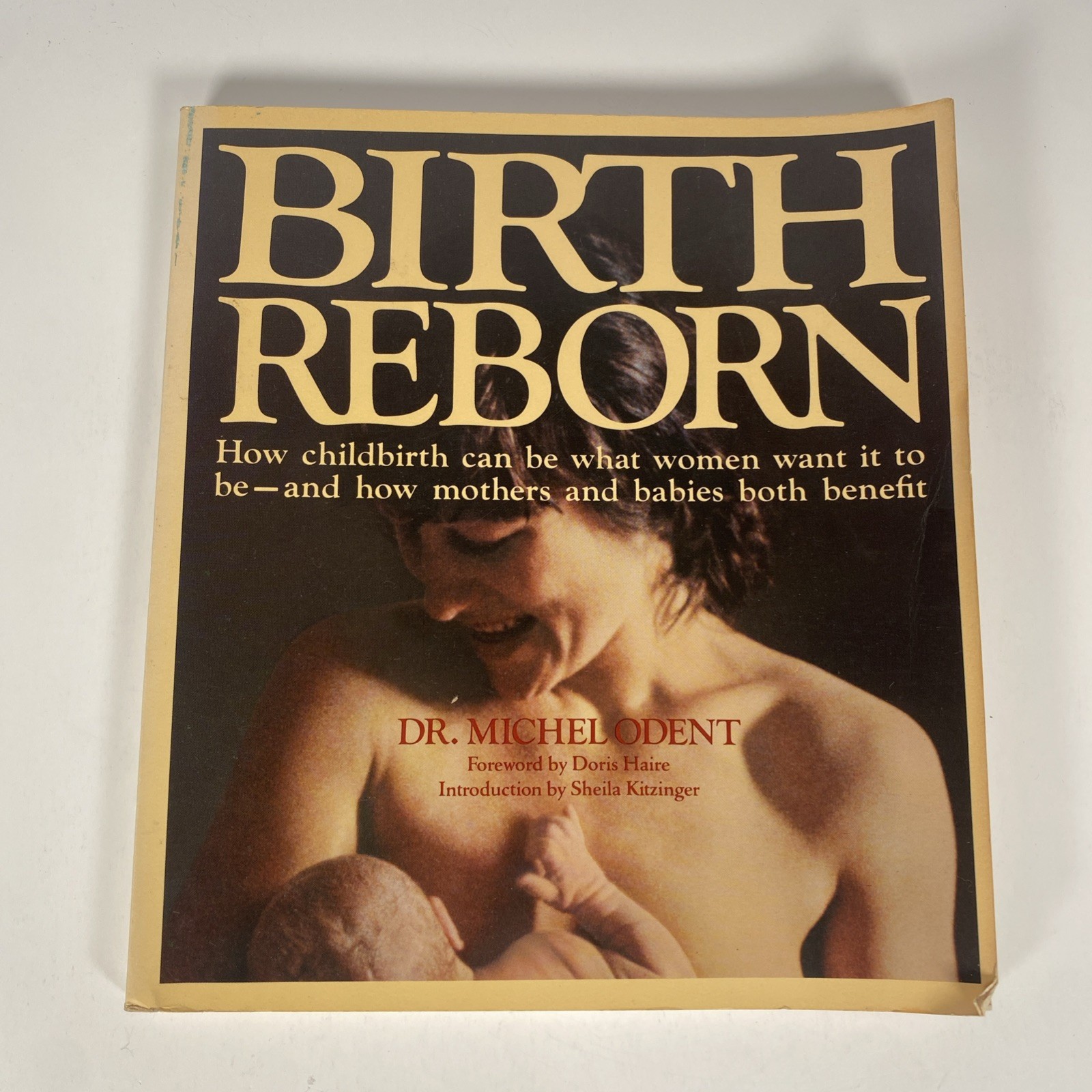Birth Reborn Michel Odent PB 1984 First Edition Natural Childbirth Midwifery HC