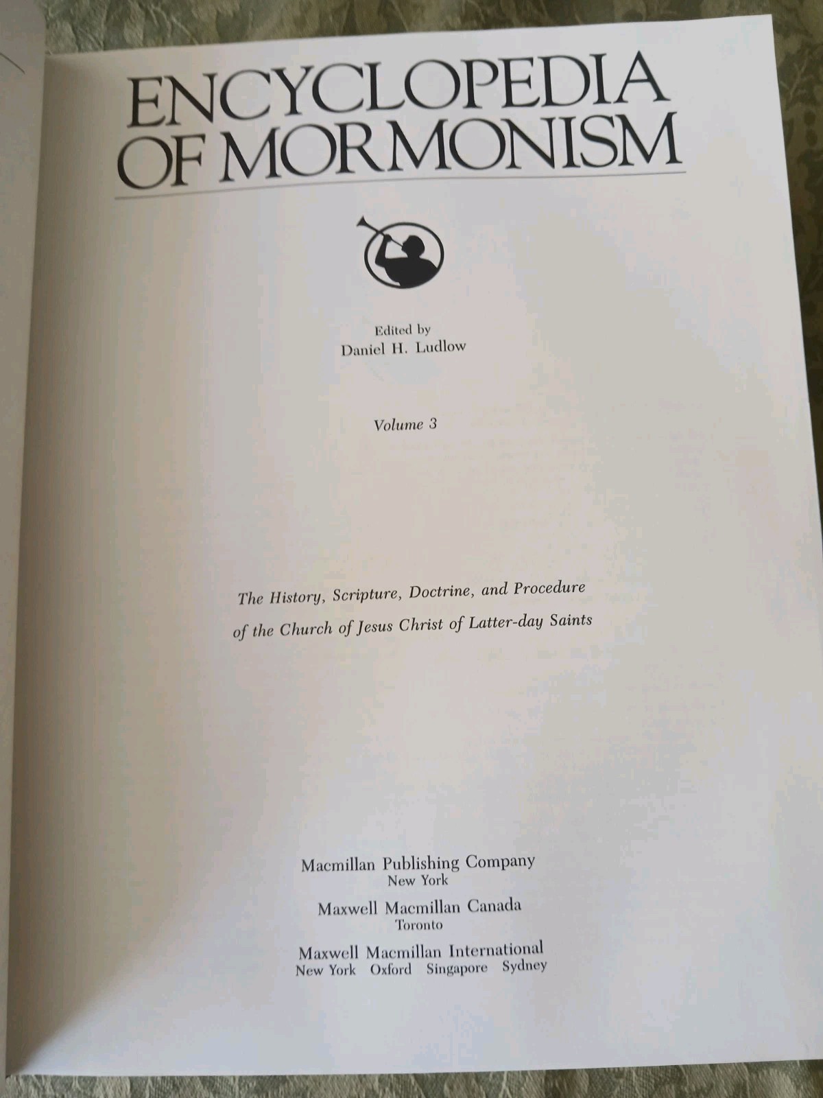 Encyclopedia of Mormonism Complete Set Volume 1-4 Daniel H. Ludlow Hardcover LDS