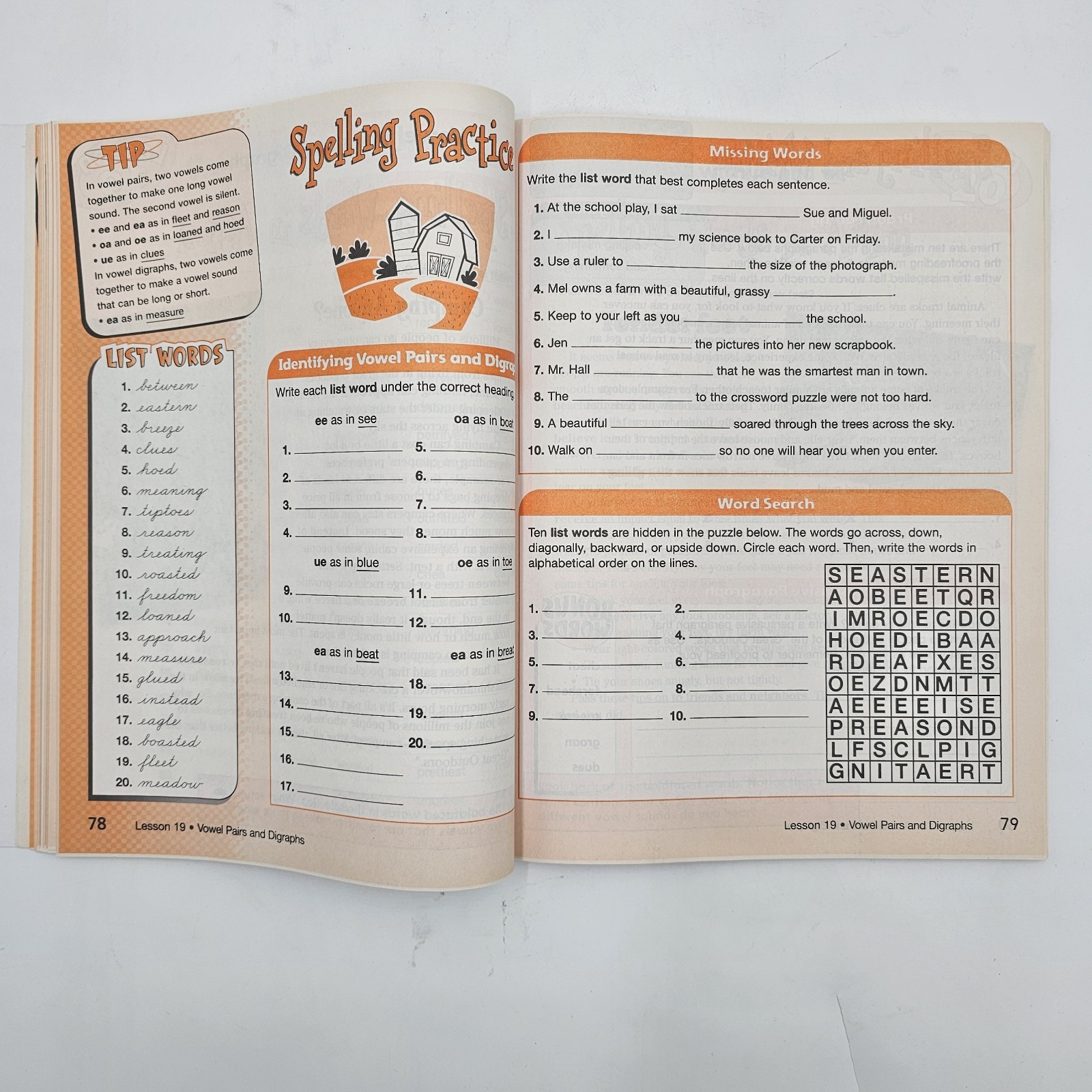 UNMARKED | Spelling Workout Level D | Grade 4 Homeschool Curriculum Savvas VG++