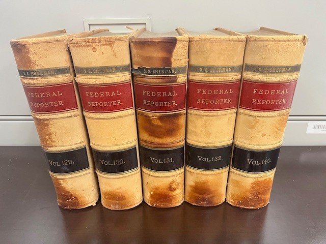 Lot of 5 Federal Reporter Antique Law Books 1900s Vols 129 130 131 132 140