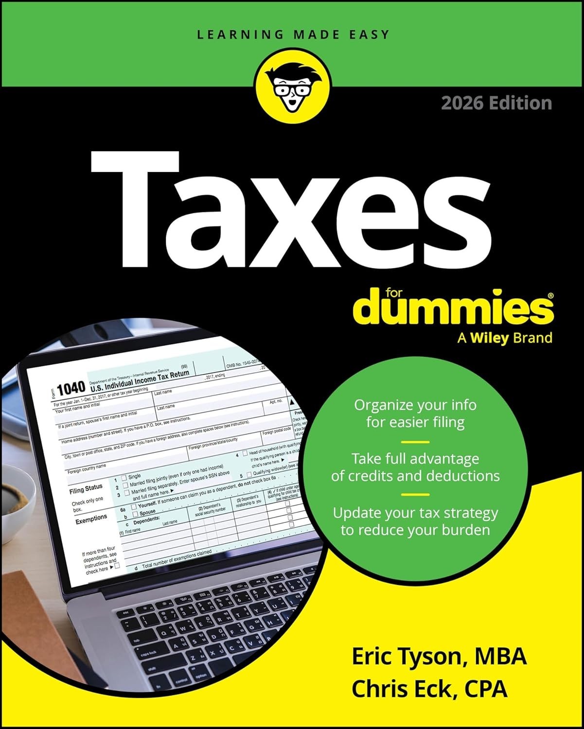 Taxes for Dummies, 2026 Edition by Eric Tyson and Chris Eck (2025, Trade…