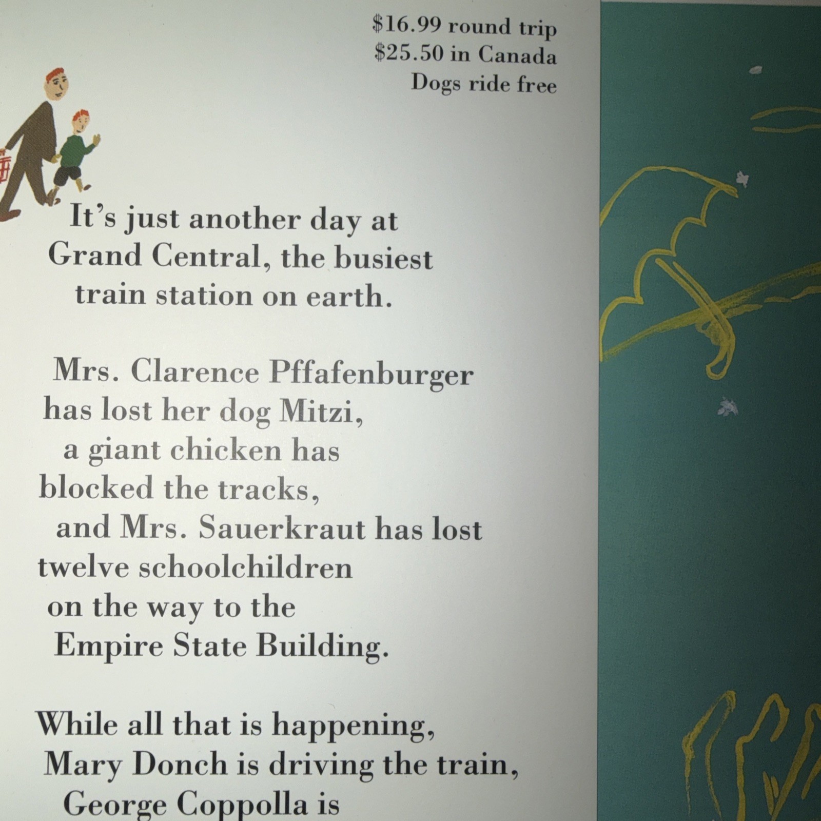 Next Stop Grand Central Maira Kalman, HCDJ 0399229264 Children’s Book