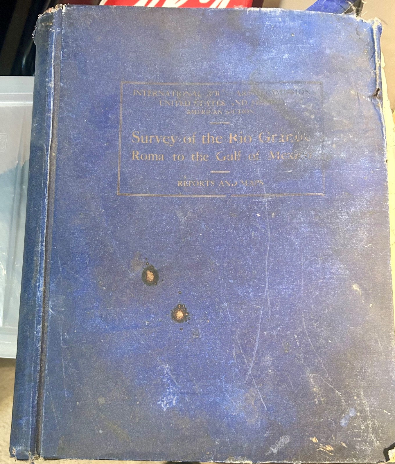 1911 Rio Grande Topographical Map – Roma to the Gulf of Mexico (America)