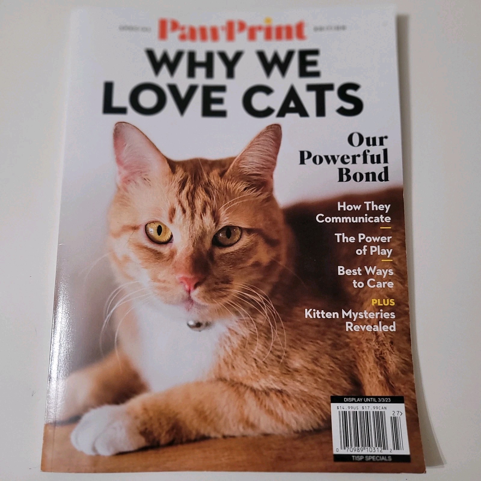 Paw Print Magazine Why We Love Cats – A Powerful Bond March 2023 EUC