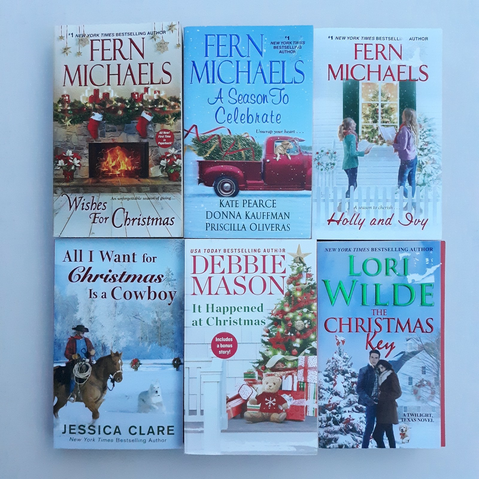 Lot of 6 Christmas Romance & Heartwarming Novels Various Bestselling Authors PB