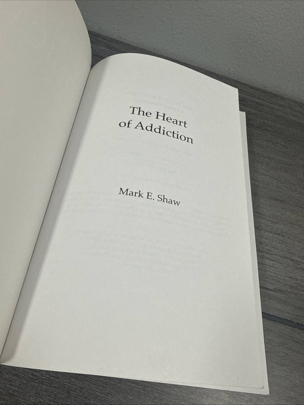 Heart of Addiction A Biblical Perspective by Mark E. Shaw Paperback Book Edition