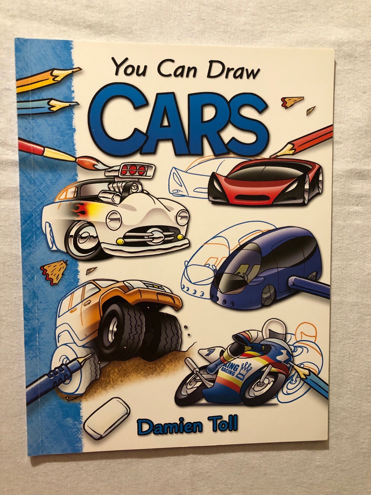 Damien Toll You Can Draw Lot: Cars/Cartoon Characters/Farm Animals/Wild Animals