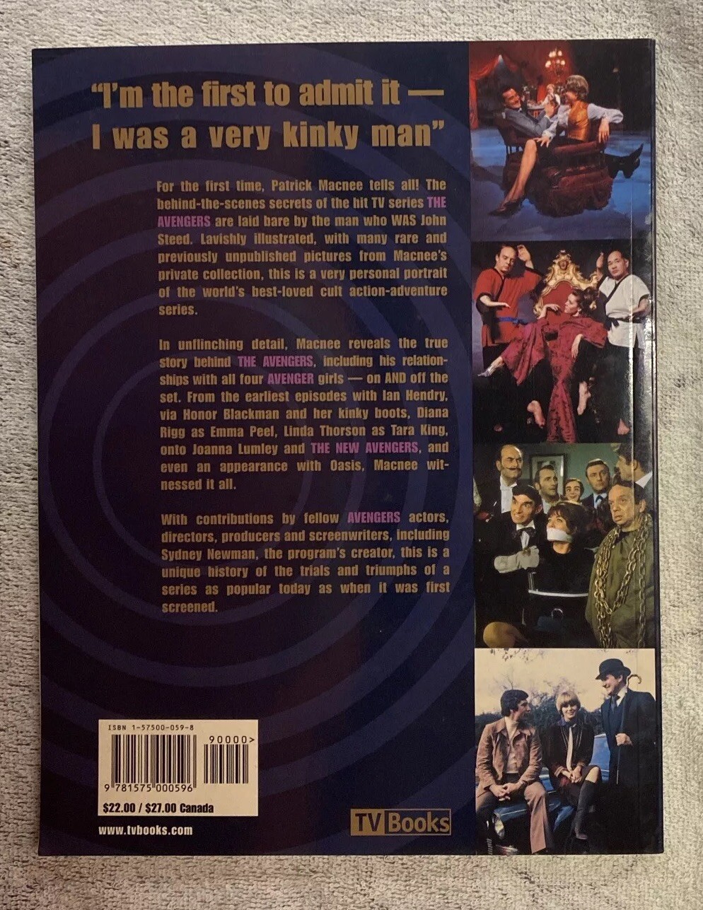 The Avengers and Me :Patrick Macnee 1st Ed. Signed by PATRICK MACNEE !!