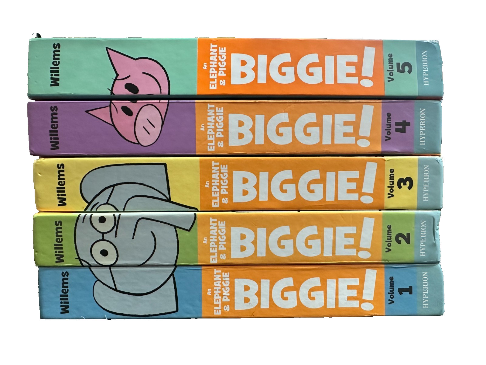 Elephant & Piggie Biggie! Complete Volumes 1-5 Hardcover Box Set Mo Willems