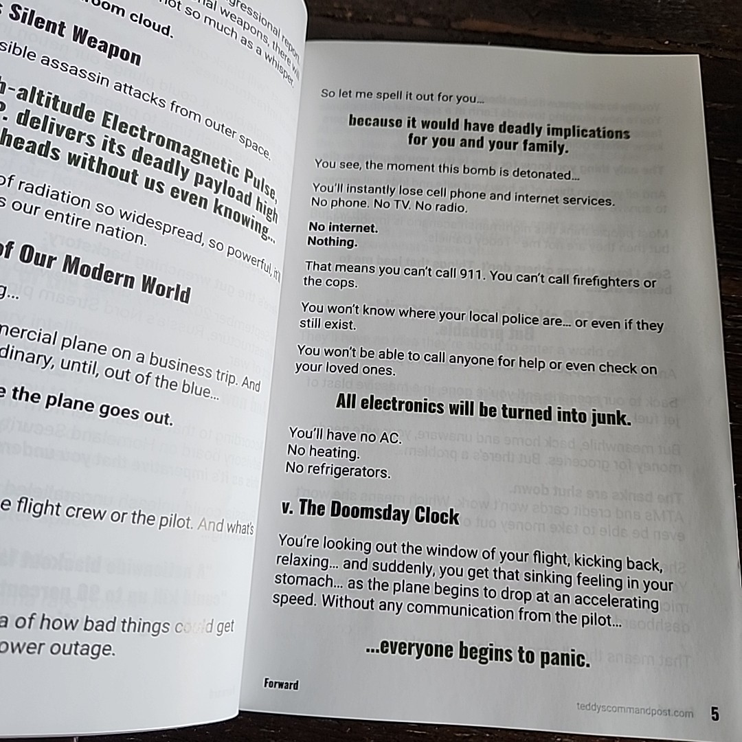 Operation Blackout: How To Survive 365 Days of Darkness Teddy Daniels Prepper
