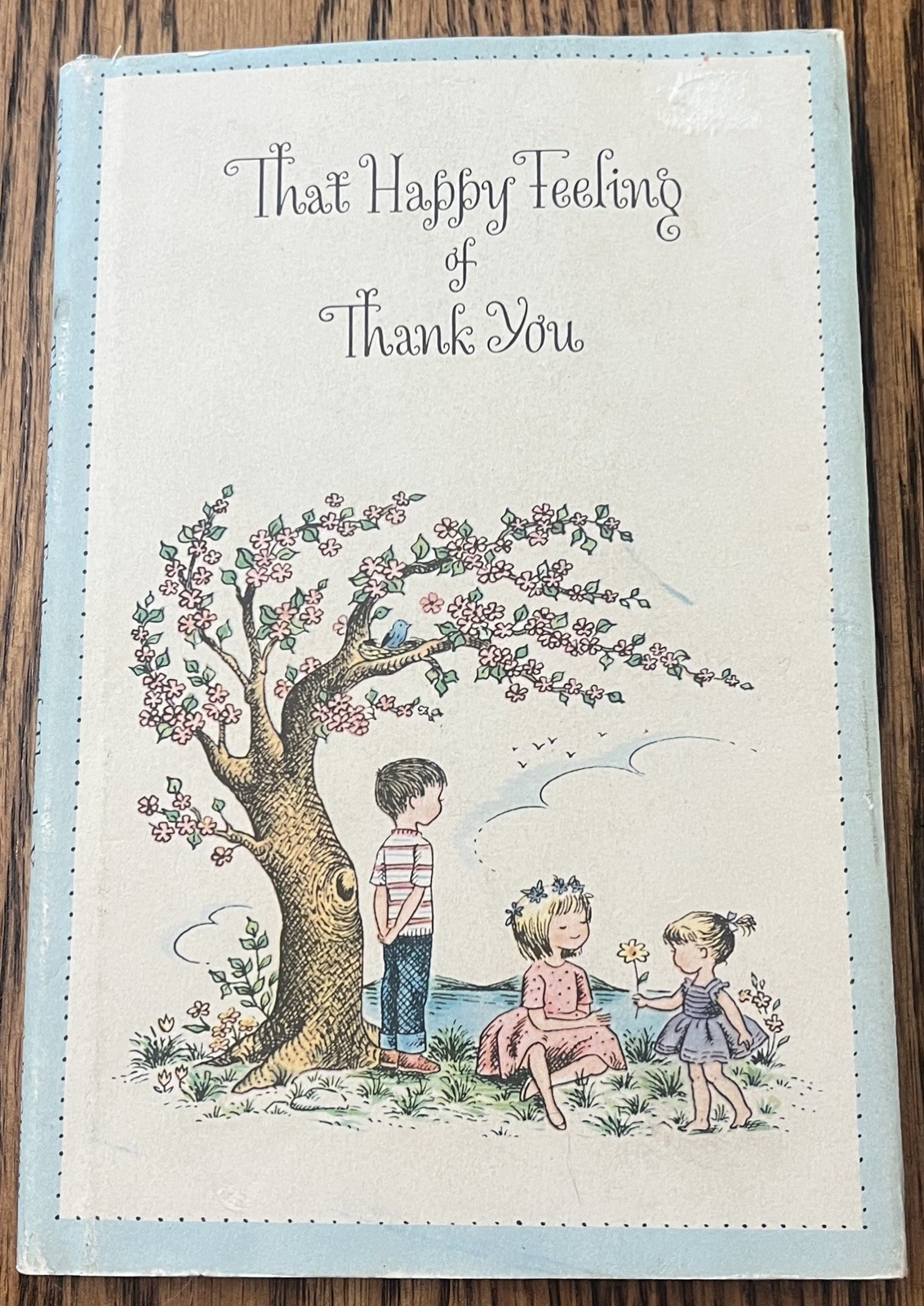 THAT HAPPY FEELING OF THANK YOU : Peter Stillman : Judy Stang : hbdj : vintage