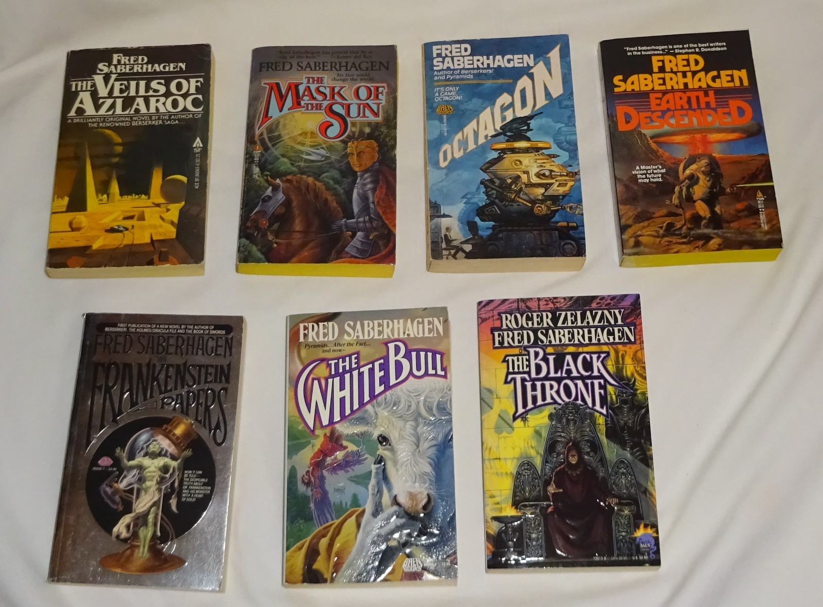 Lot of 7 Fred Saberhagen Vintage Paperback Standalone Novels