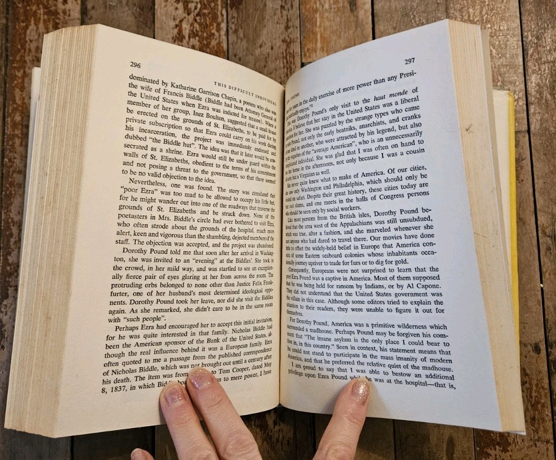 1961. 1st Edition : This Difficult Individual Ezra Pound by Eustace Mullins HCDJ