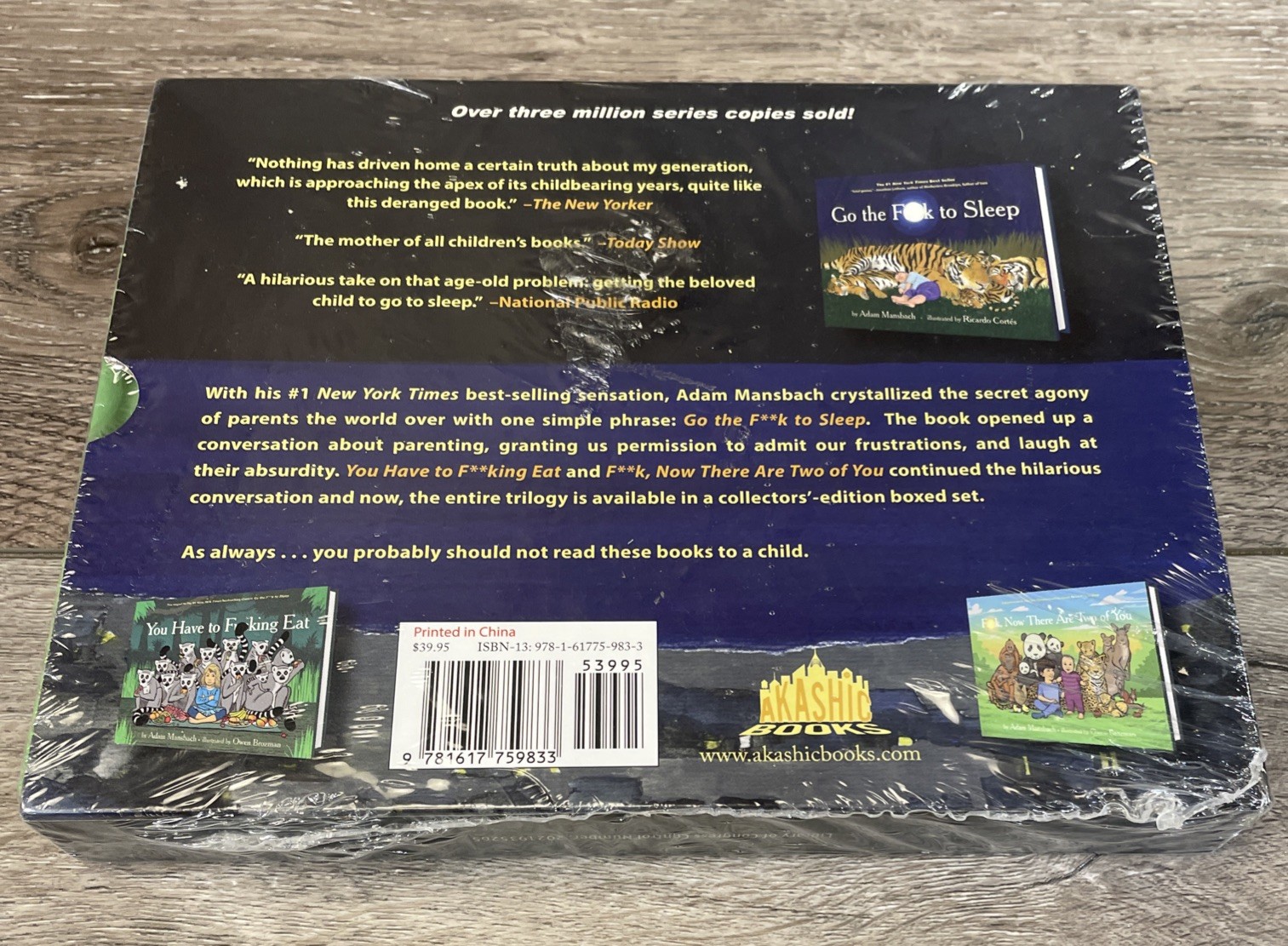 The Go the Fuck to Sleep Box Set by Adam Mansbach New Sealed