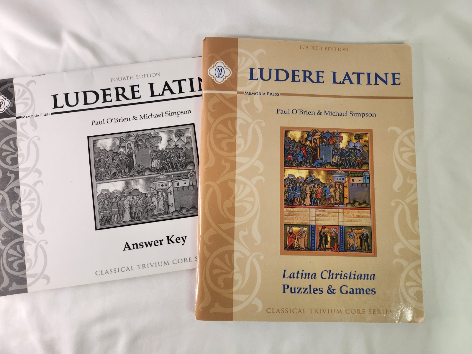Ludere Latine 4th ed with Answer Key – Memoria Press By Paul O’Brien – GOOD