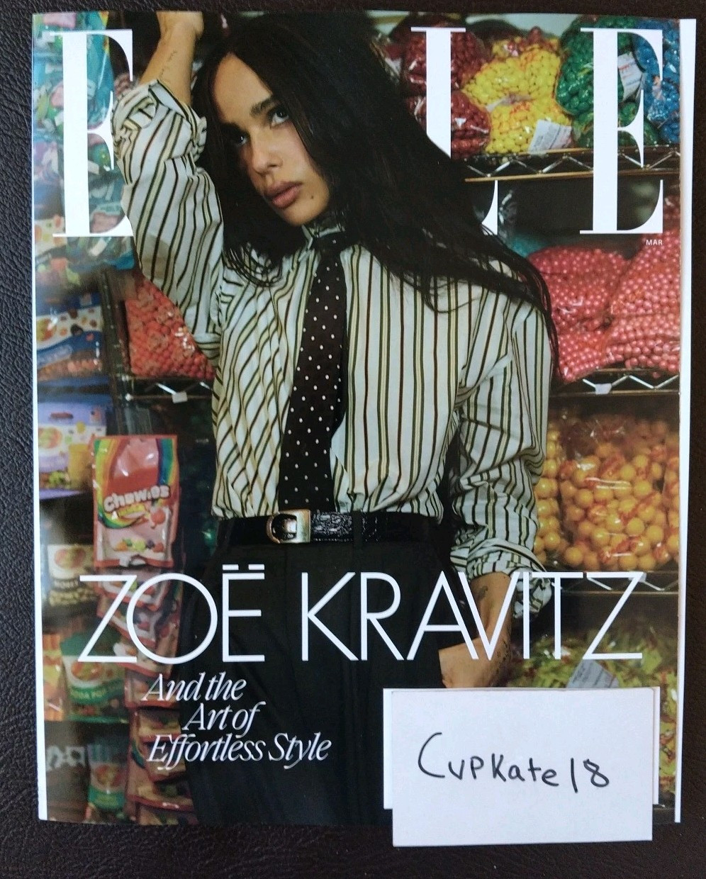 ELLE USA MAGAZINE Mar March 2025 ZOE KRAVITZ Cover Style Fashion NEW w/Label