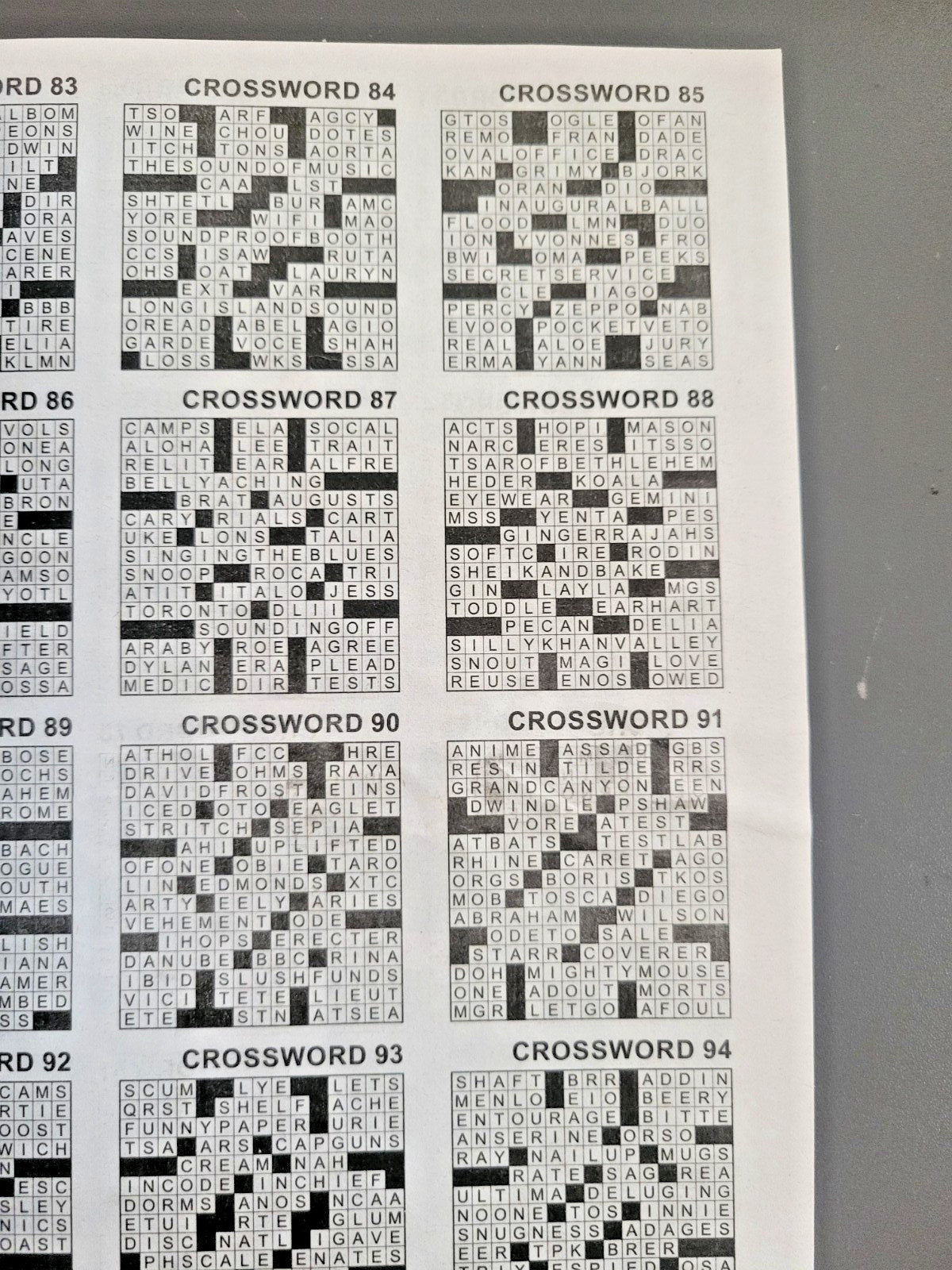 Lot of 3 Jumbo Crossword Books by Kappa -USA & 2 Superbs- 380+ Puzzle Challenges