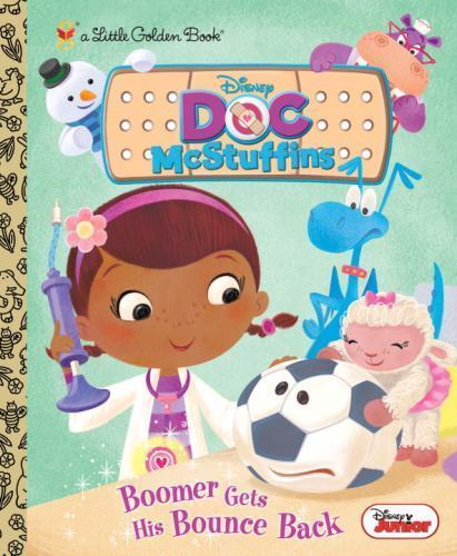 Vtg A Little Golden Book Doc McStuffins Boomer Gets His Bounce Back 2013 #774