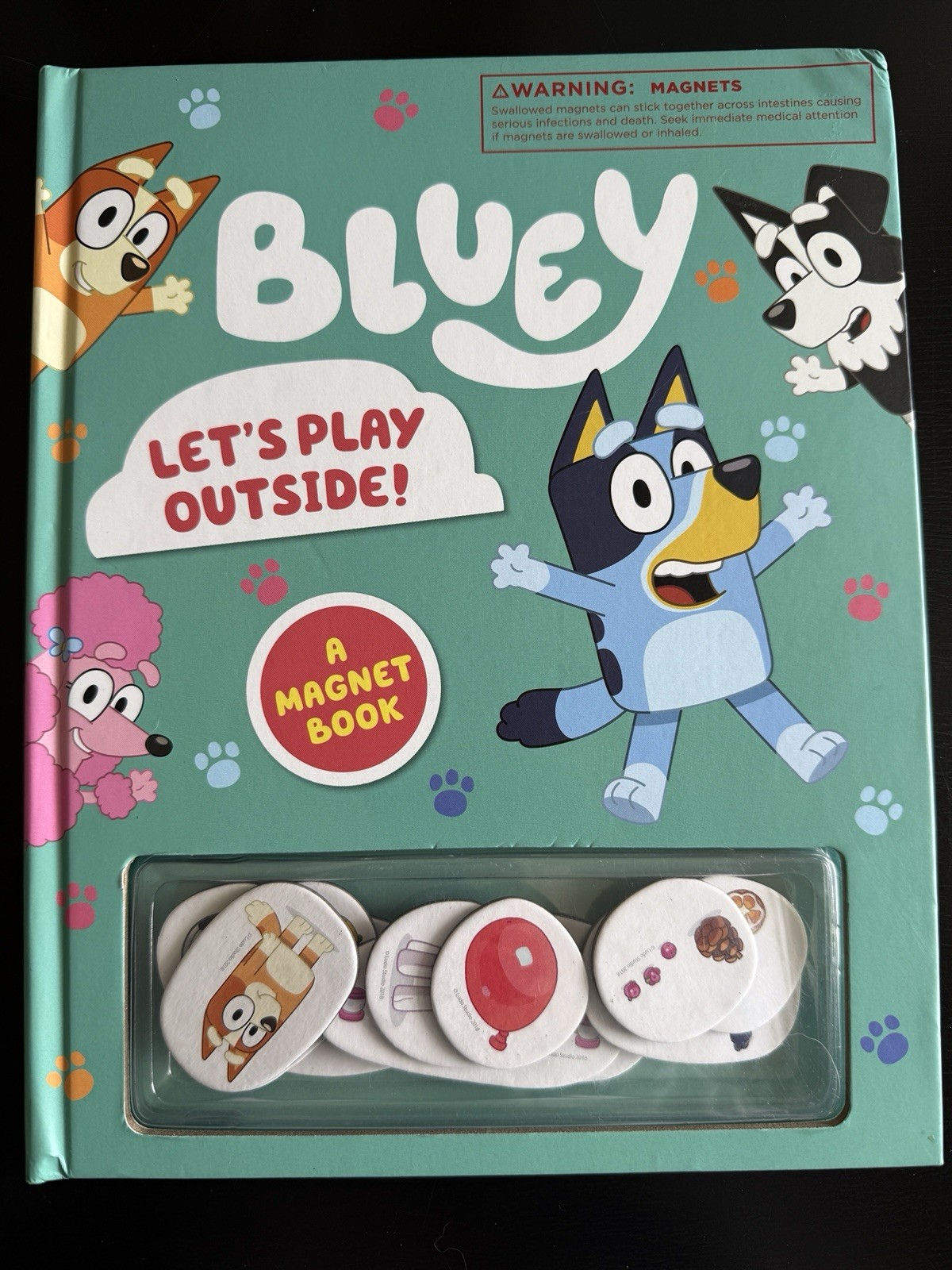 Bluey: Let’s Play Outside!: A Magnet Book – Ships Fast