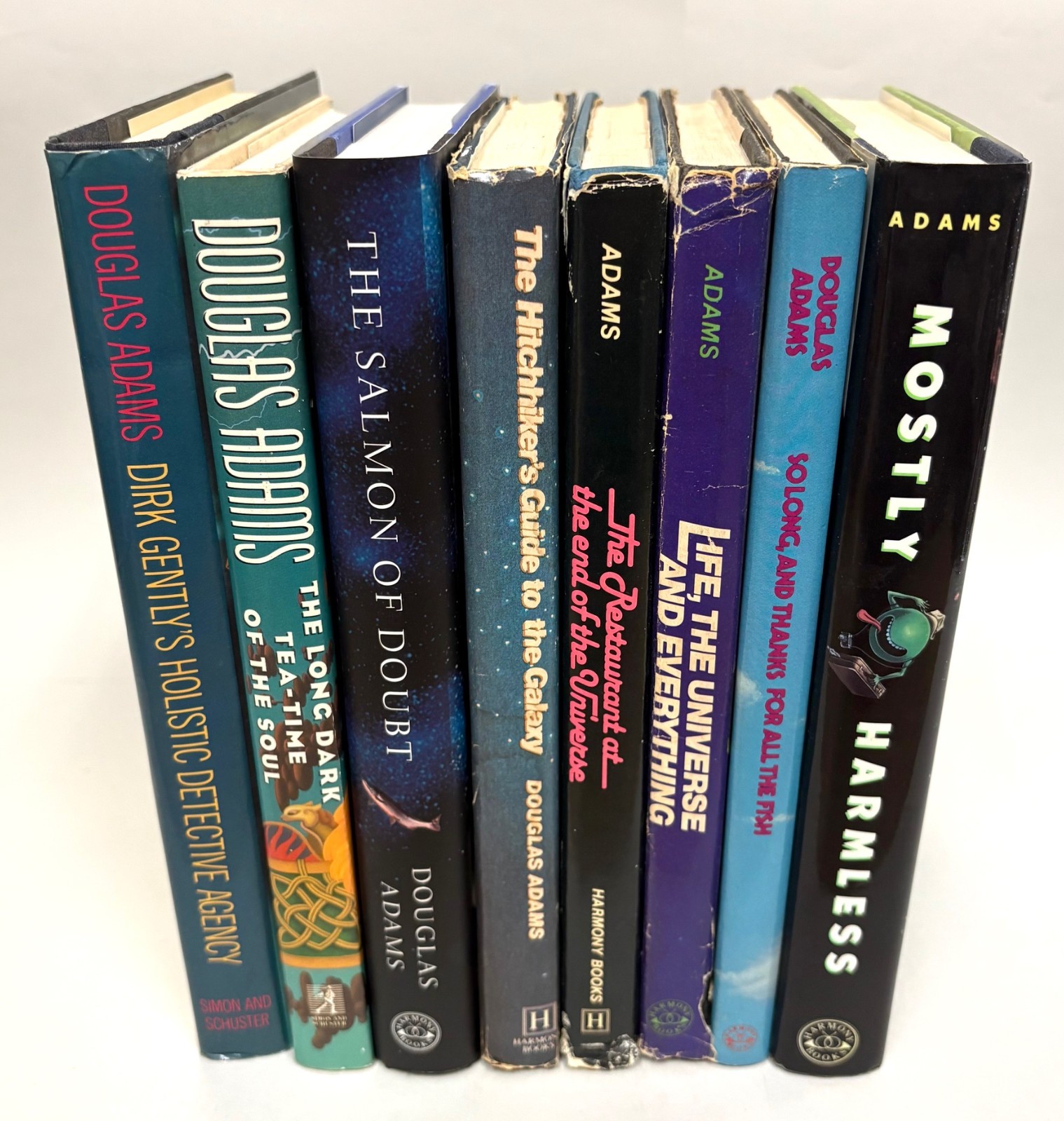8 Douglas Adams Hitchhiker’s Guide to Galaxy & Dirk Gently’s HC Hardcover set