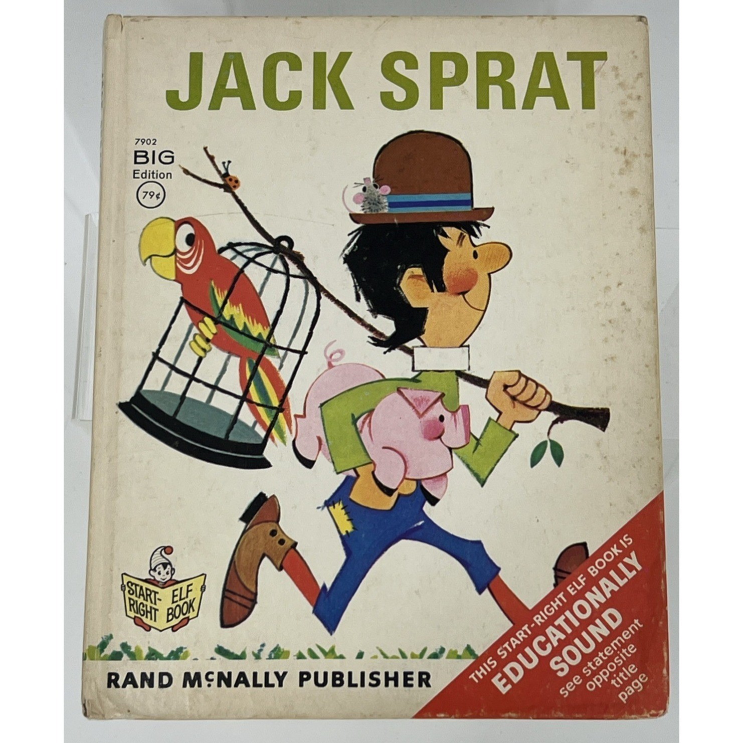 JACK SPRAT book Helen Wing & Anne Leaf Rand McNally HB Big Edition 1966