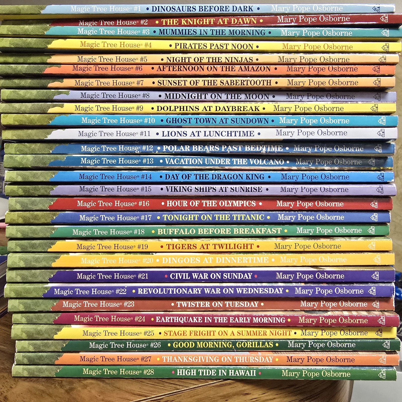 Complete “Magic Treehouse” Book Set Numbers 1 Through 28.