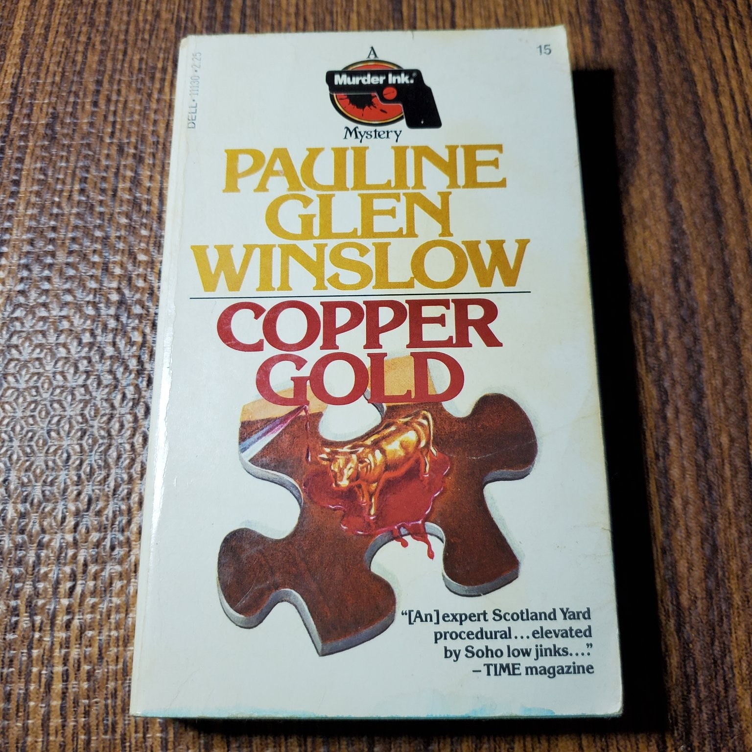 Copper Gold Pauline Glen Winslow 1981 First Dell Printing Mystery