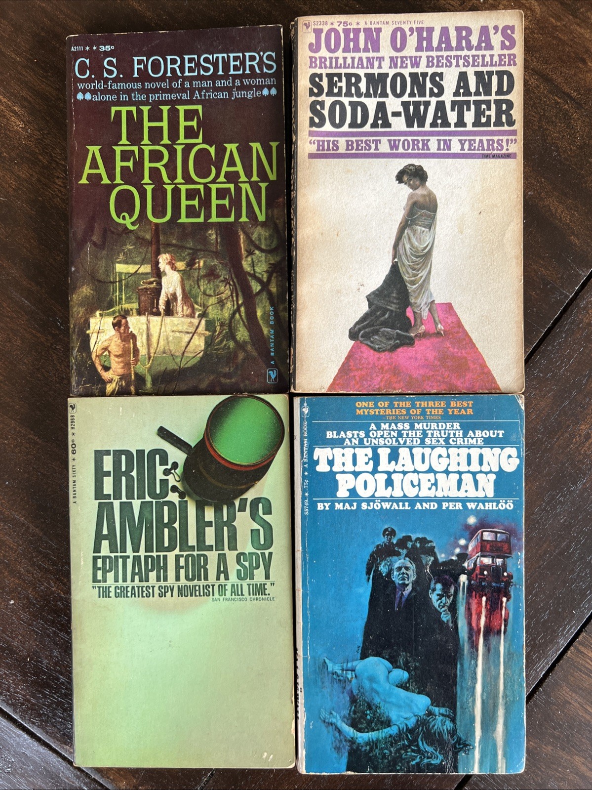 Bantam Paperback Book Lot Mystery Spy Thriller