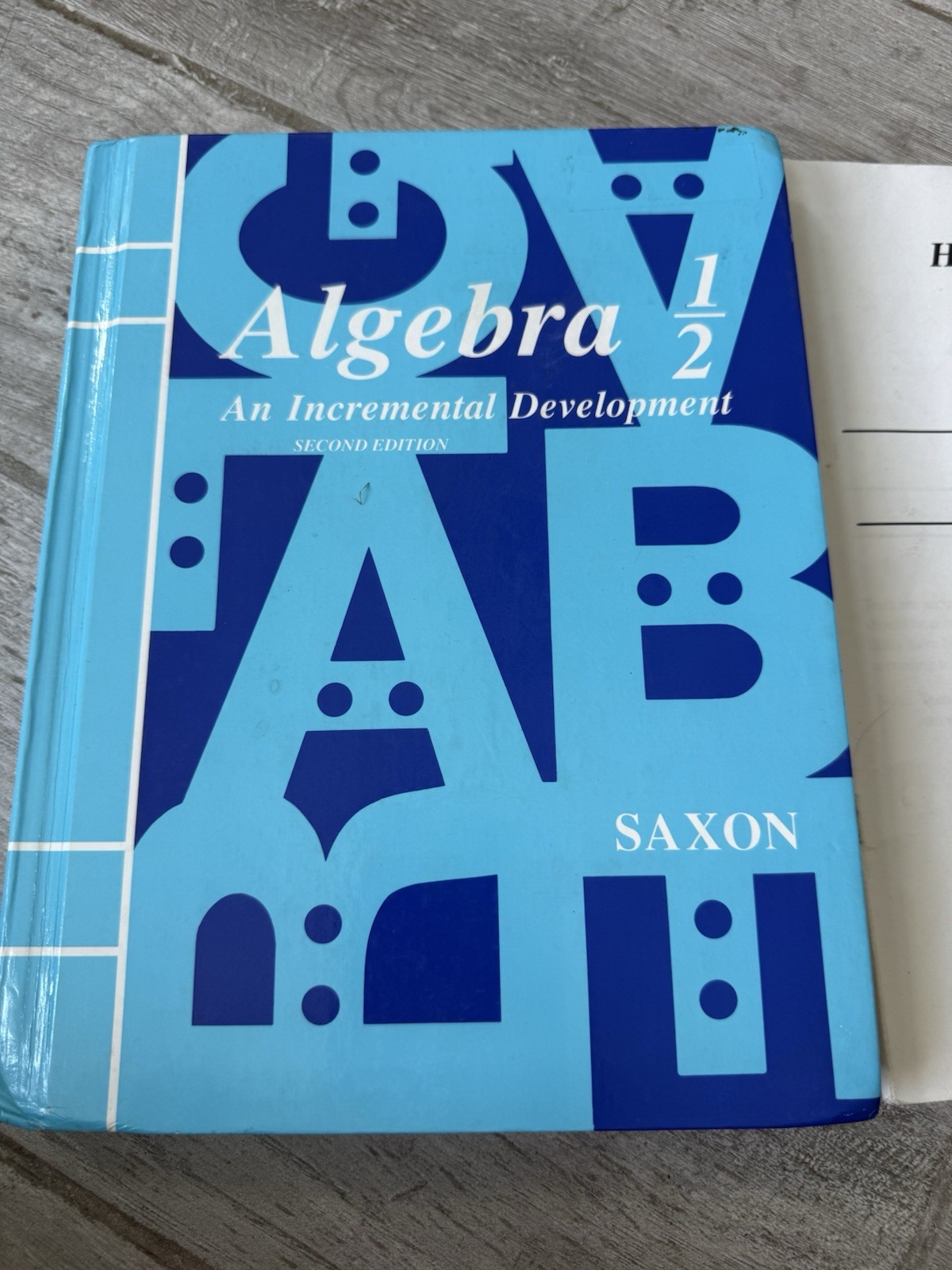 🍏 SET Saxon Algebra 1/2 Student Textbook Plus Test Forms 2nd Edition