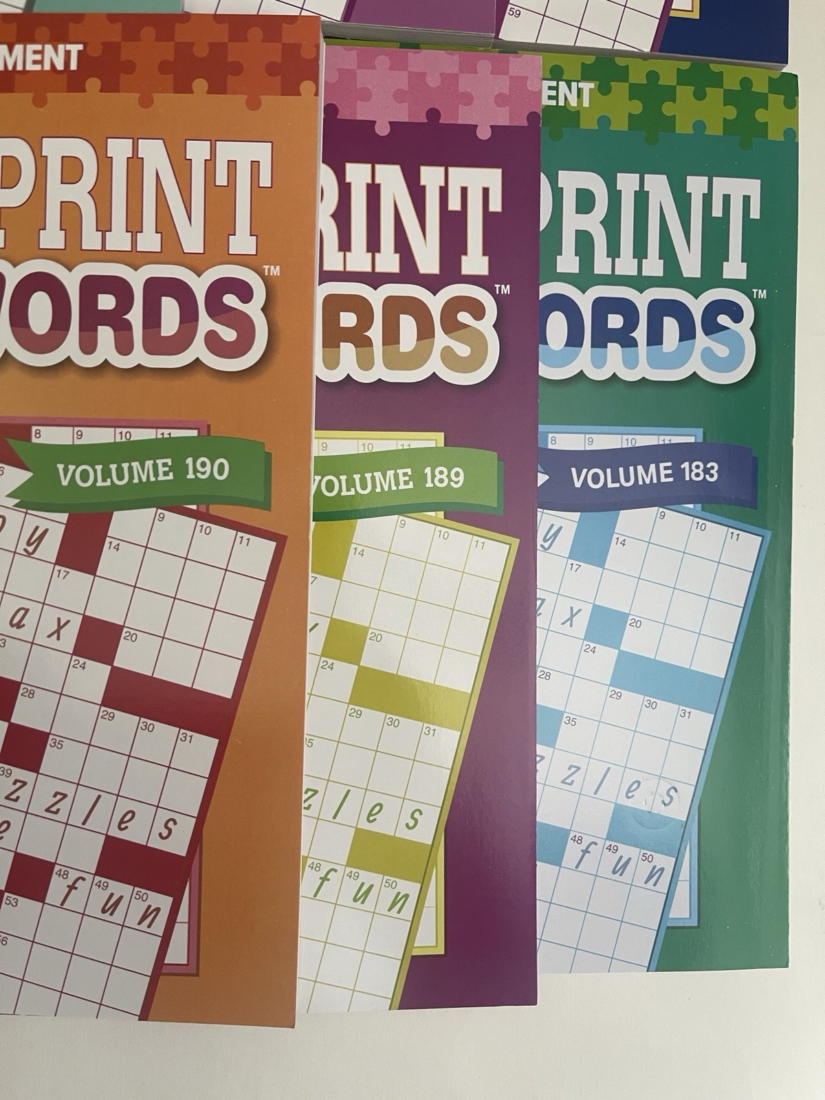Mega Lot 8 Kappa Large Print Crossword Books Braintainment NEW Free Ship