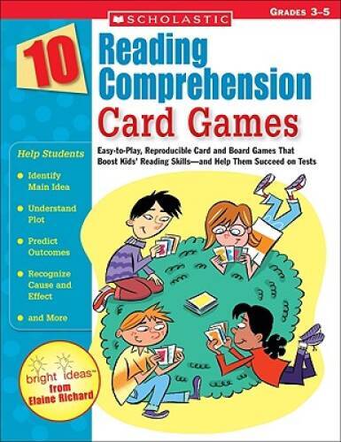 10 Reading Comprehension Card Games: Easy-to-Play, Reproducible Card and – GOOD
