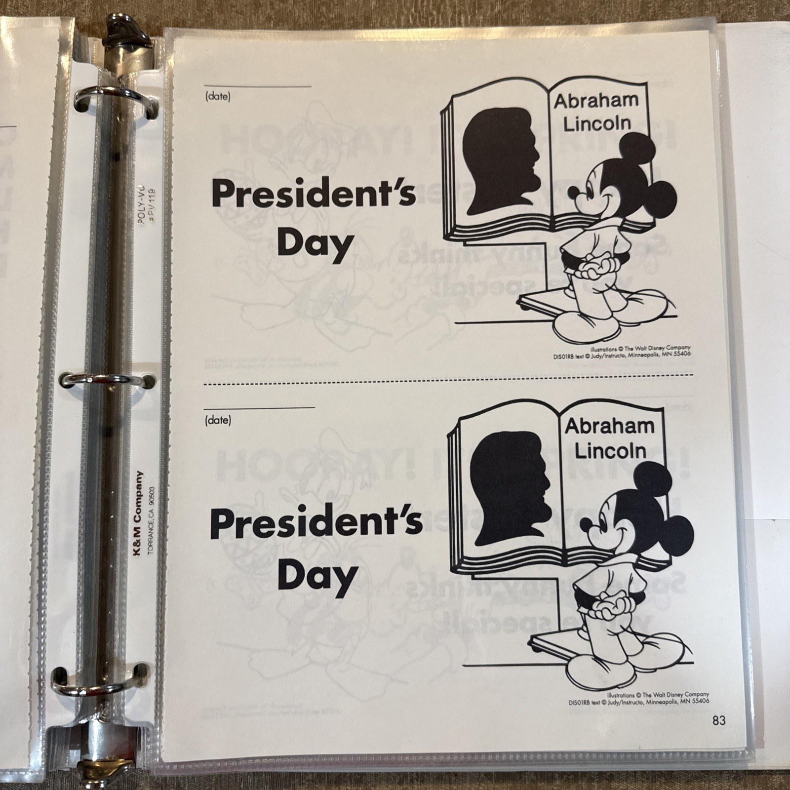 VINTAGE 90s Classroom Teacher Notes & Messages Disney Alphabet Phonics Book Set