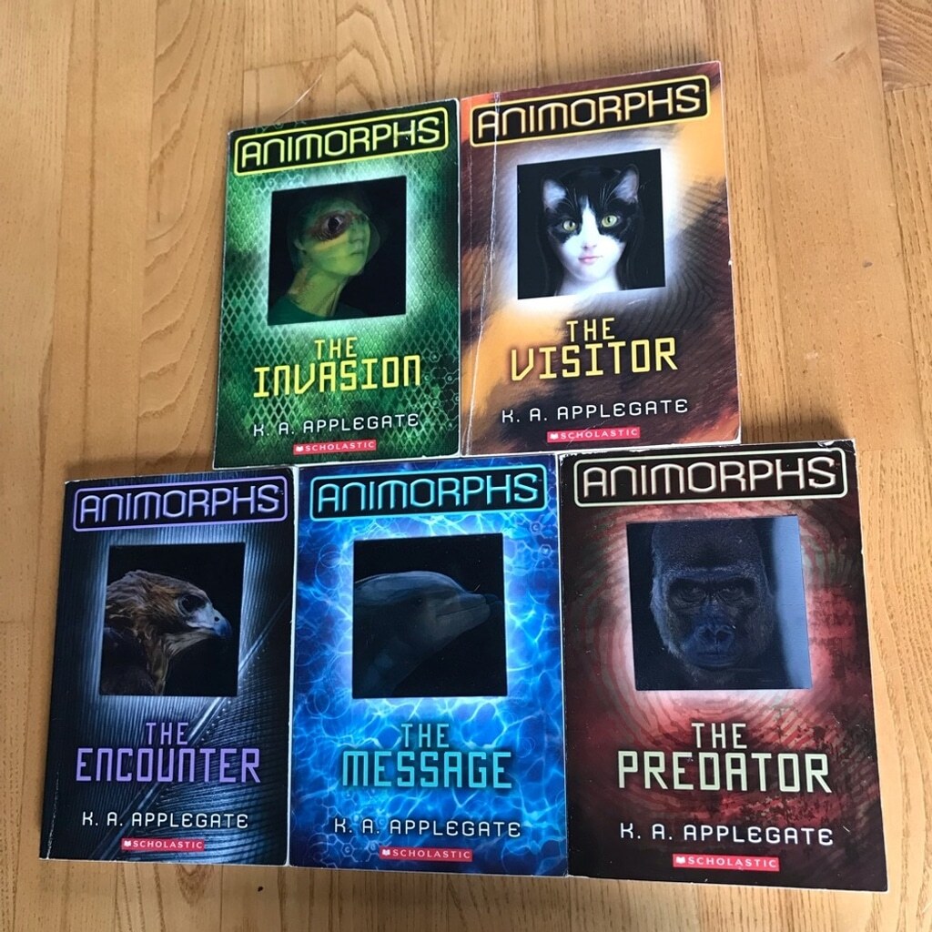 Animorphs books 1-5 #1 #2 #3 #4 #5 KA Applegate morphing animals The Invasion YA