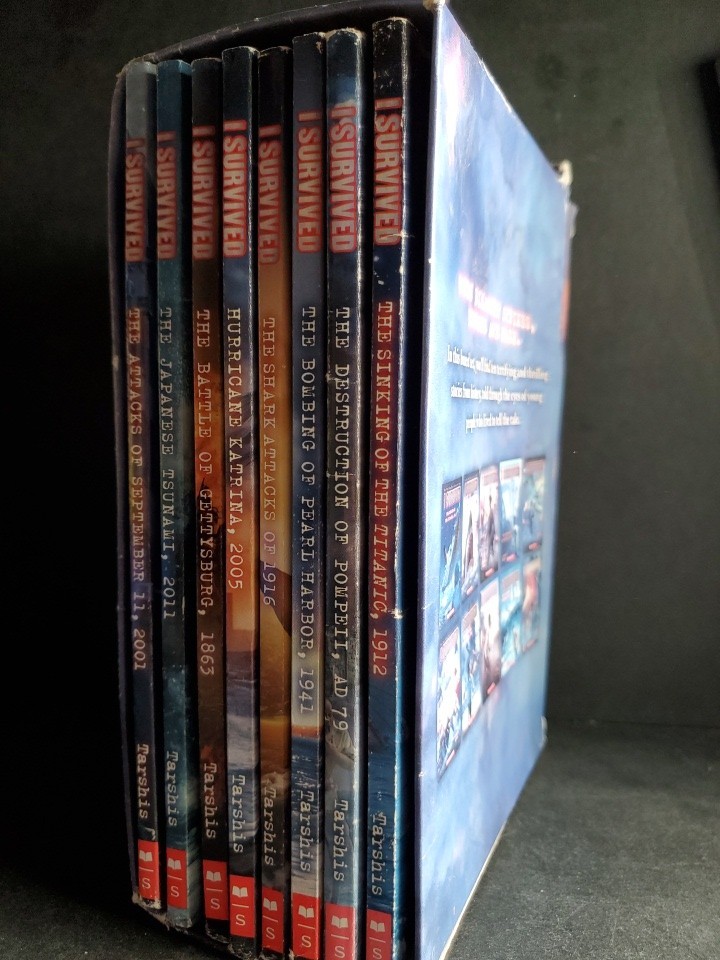 I Survived Box Set 8 Books Lauren Tarshis Scholastic Historical Series w/ Slipca