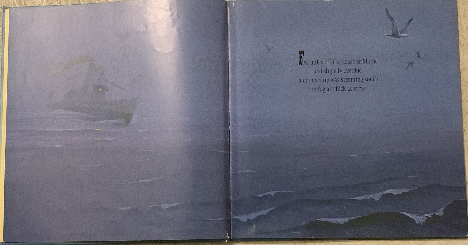 The Circus Ship By Chris Van Dusen 2015 Hardback Book Children’s ACCEPTABLE 1st!