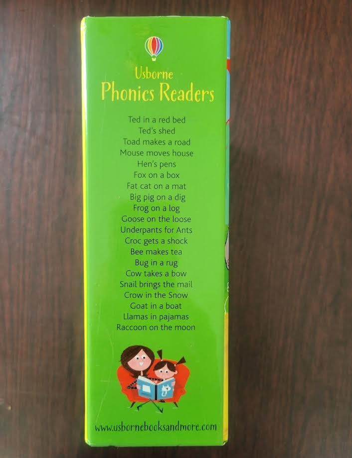 Usborne Phonics Readers 20 Book Box Set Complete Early Reading