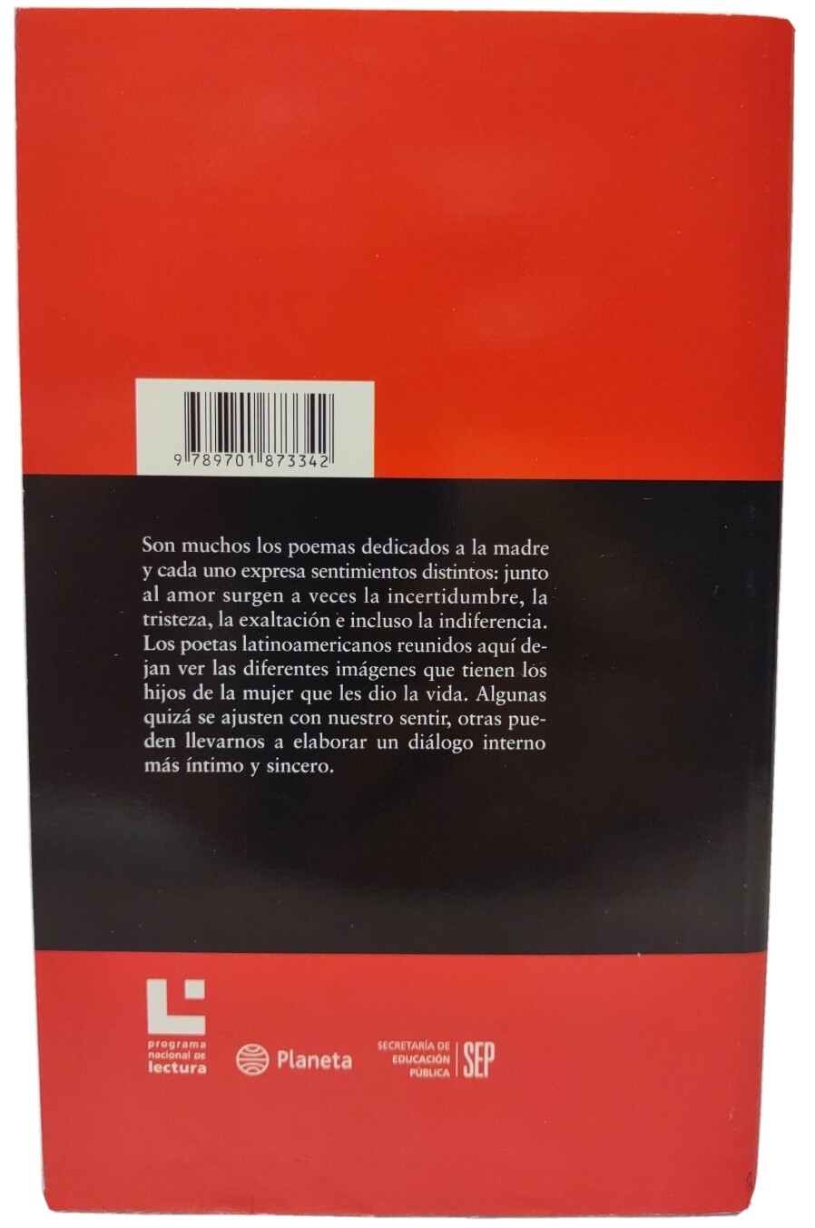 CANTOS A LA MADRE En La Poesia Latinoamericana Antologia (2001, Pb) * SPANISH *