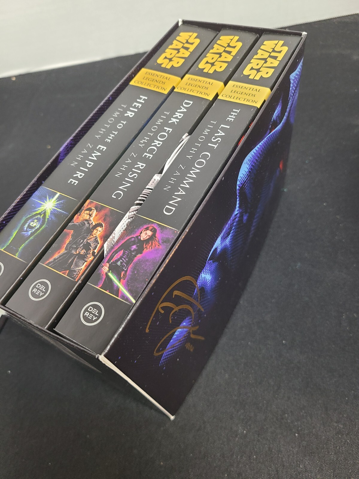 SIGNED x4 Thrawn Trilogy Boxed Set Star Wars Legends Heir Empire Timothy Zahn