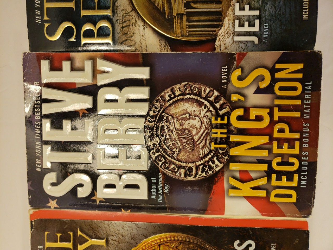 Steve Berry Lot of 3 The Jefferson Key The King’s Deception The Emperor’s Tomb