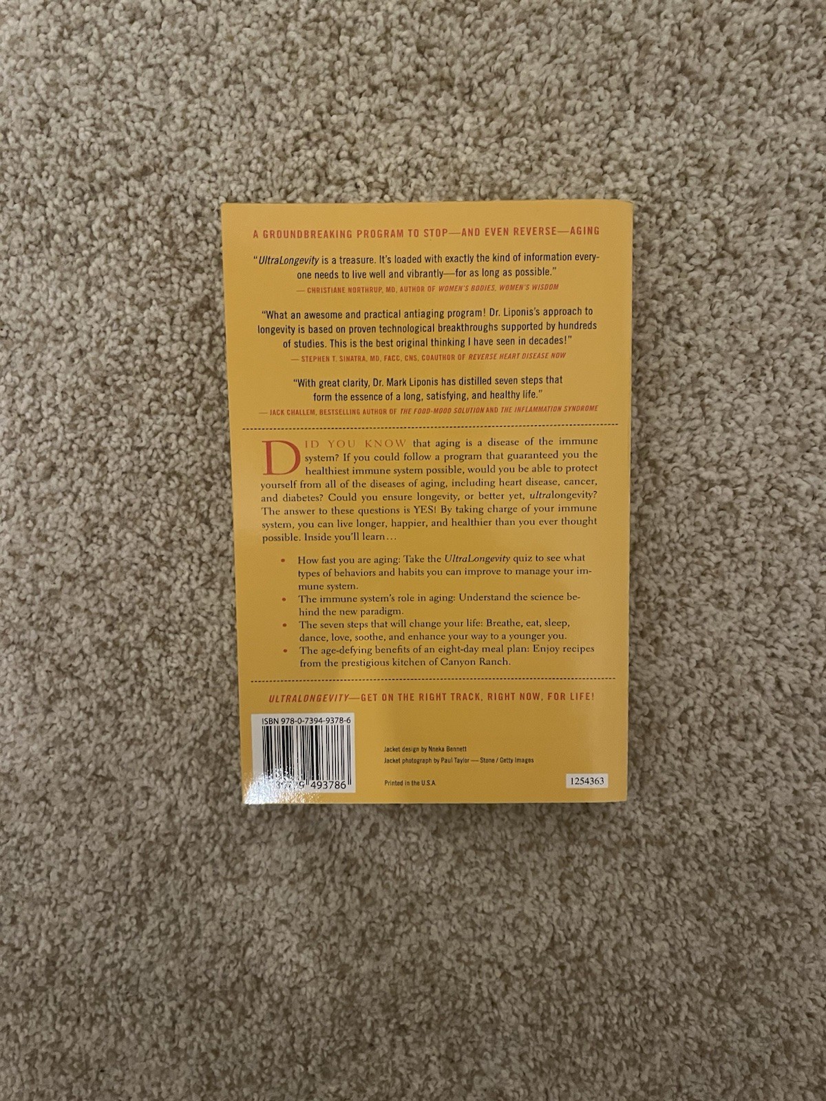 UltraLongevity: The Seven-Step Program for a Younger, Healthier You – Liponis