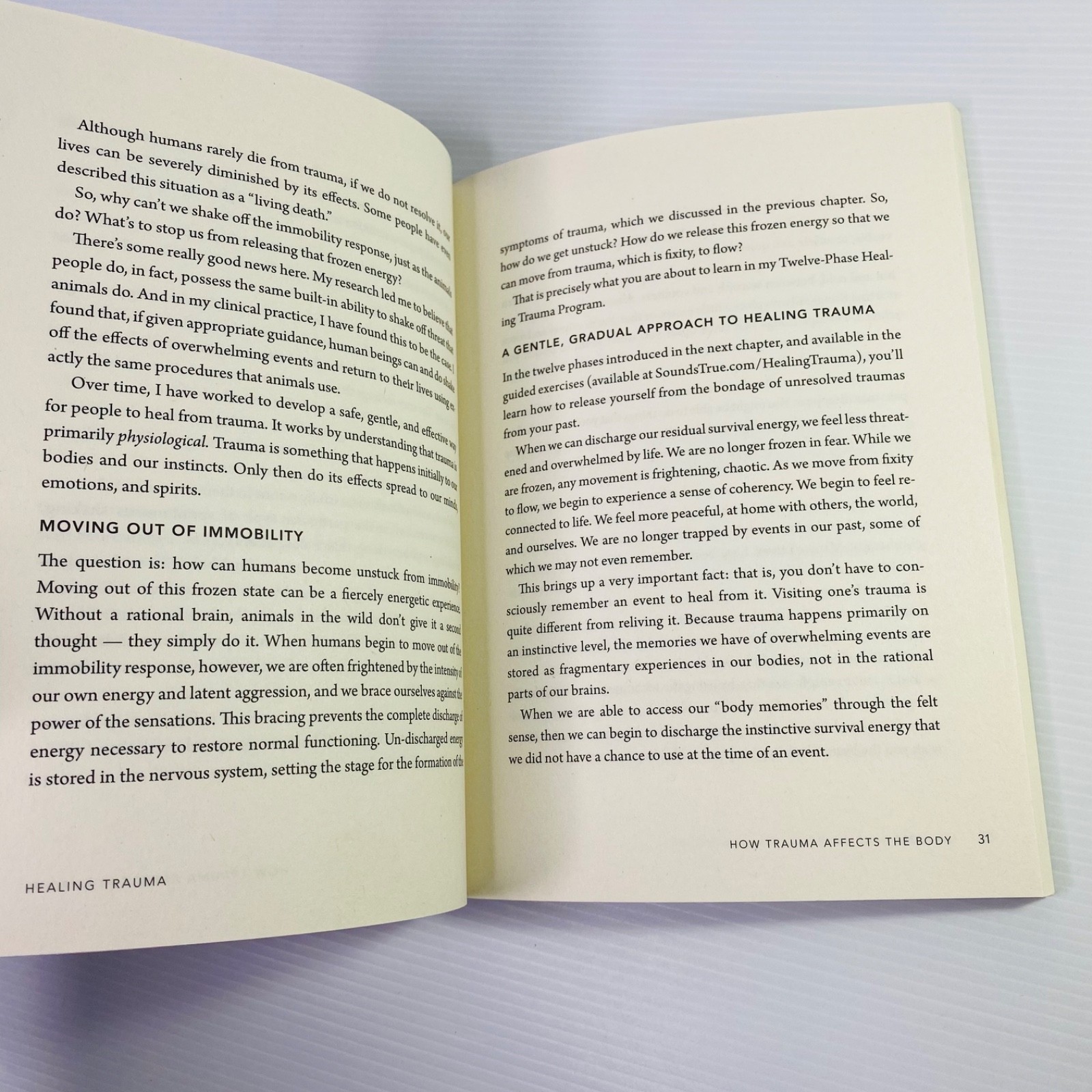 Healing Trauma by Peter A Levine Program For Restoring Wisdom Of Your Body Book