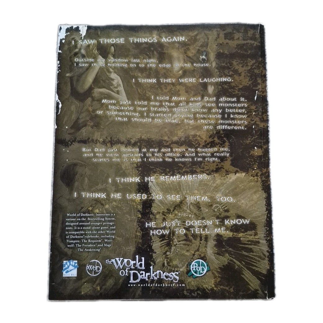 POD Print On Demand Copy Of White Wolf World of Darkness Innocents