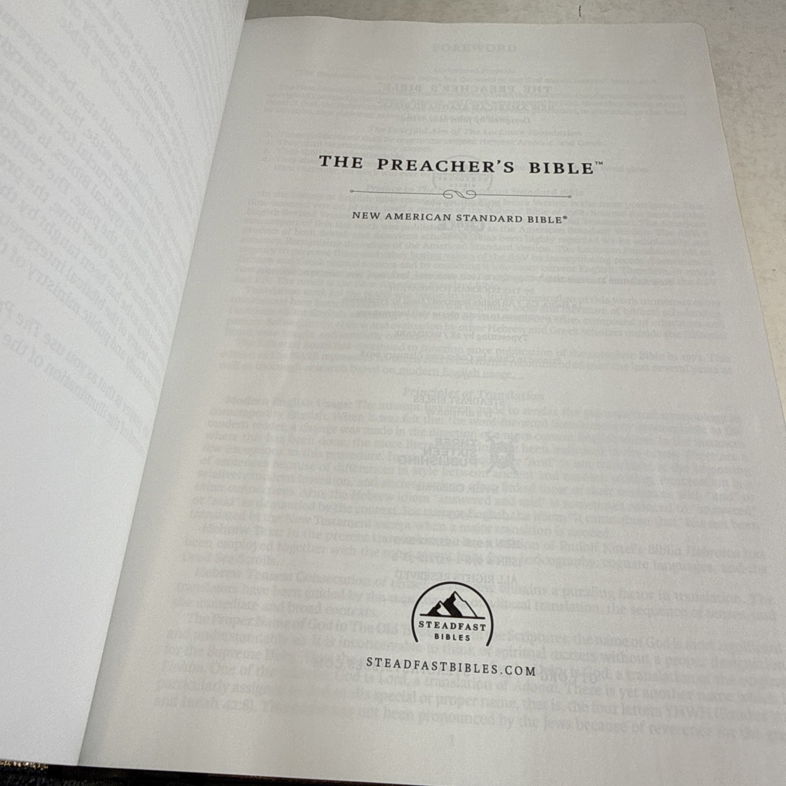 The Preacher’s Bible – NASB – Black Premium Leather – John MacArthur