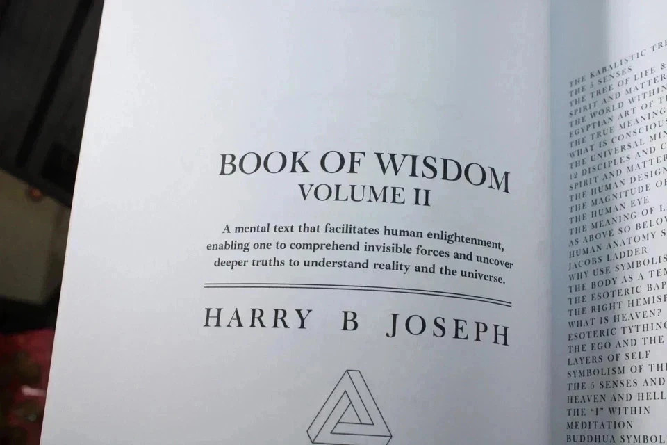 Book of Wisdom Volumes 1 & 2 by Harry B. Joseph 2-Book Spiritual Set USA Stock
