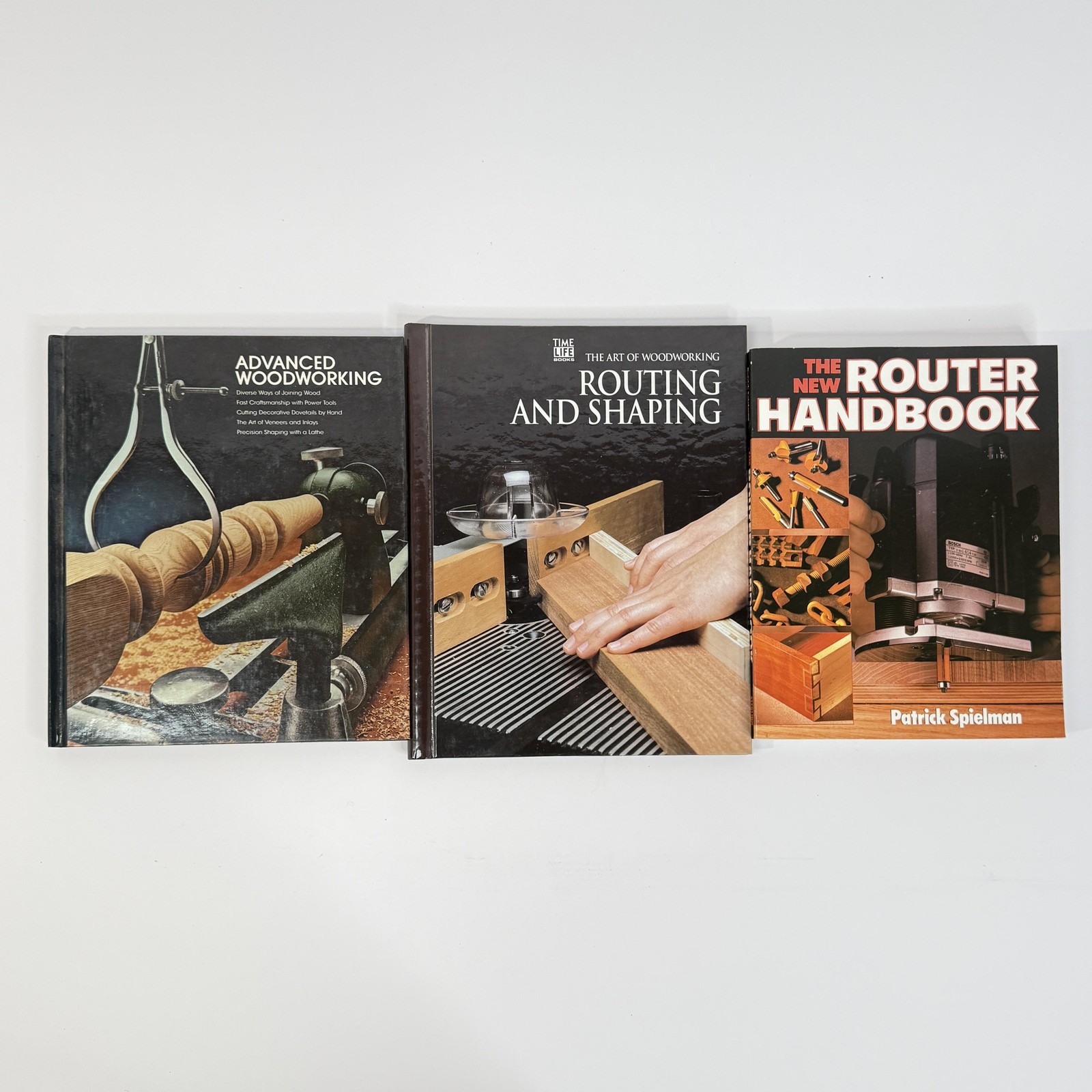 Advanced Woodworking & Router Books Lot of 3 Time Life Spielman