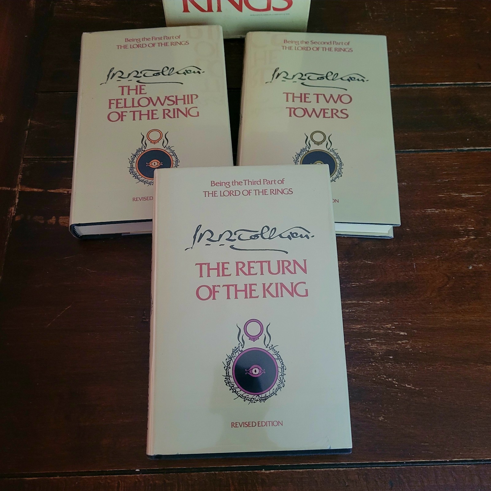 3 Vol Box Set of THE LORD OF THE RINGS by J.R.R. Tolkien (1965)