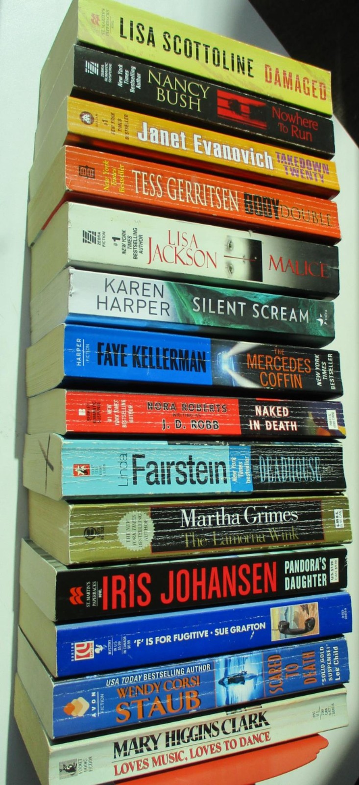 MYSTERY THRILLER SUSPENSE 14 RANDOM PB Book Lot Woman Authors UNSORTED Fiction
